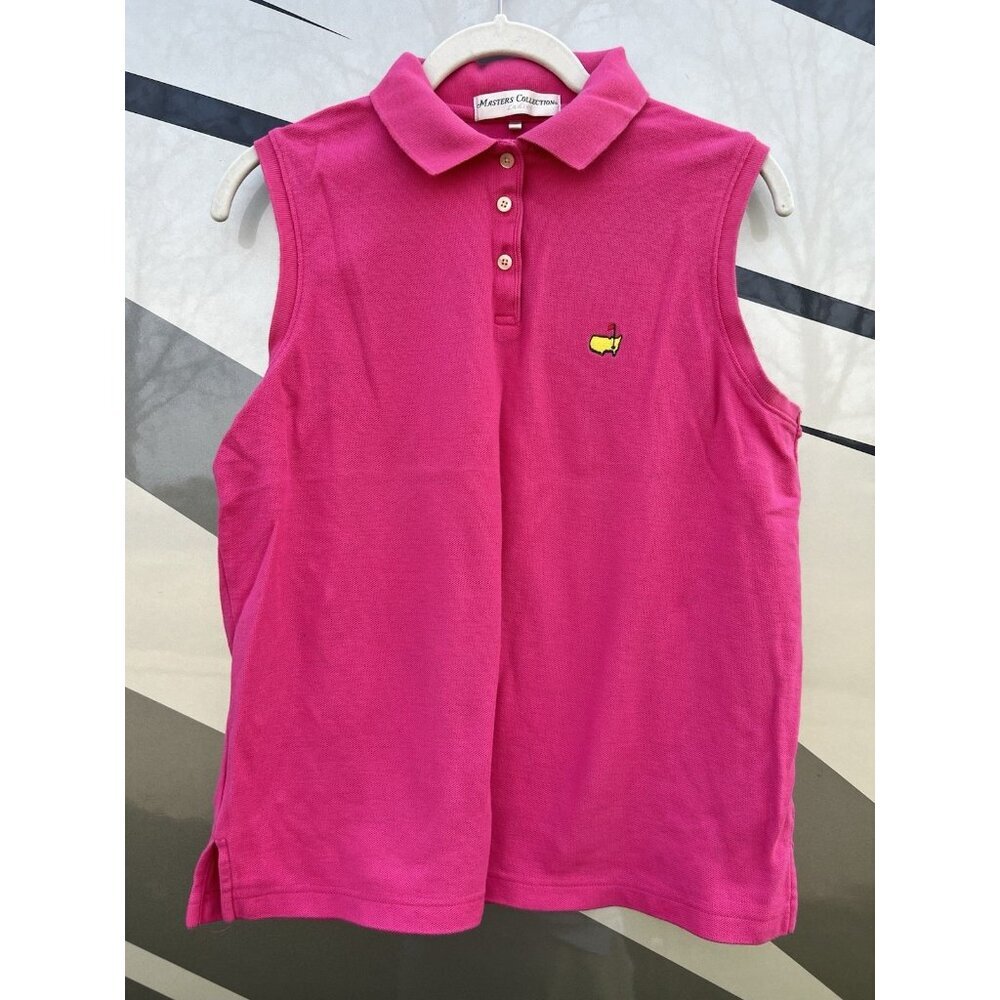 Women's Sleeveless Polo Tank - Hot Pink